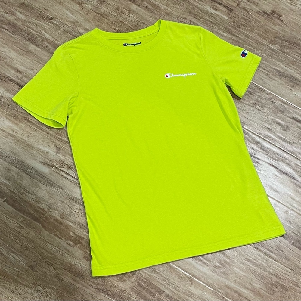 NWOT: Lime Green, Champion, Youth T-Shirt (L)